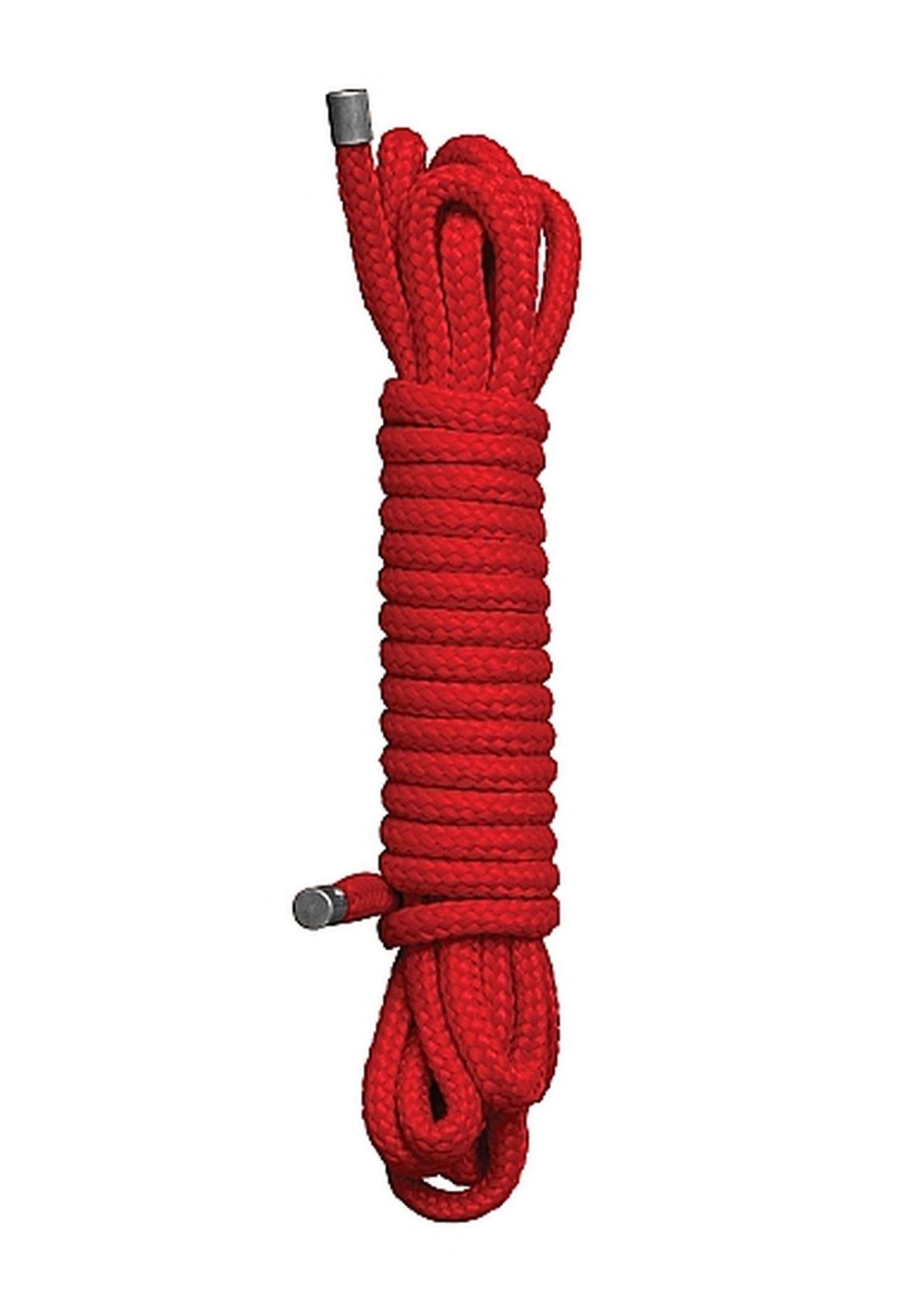 Minkšta bondage virvė (5 m, raudona) - Image 3