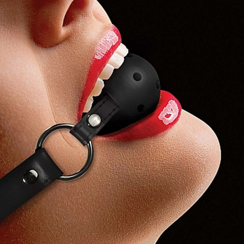 BDSM burnos kamštis su rutuliuku