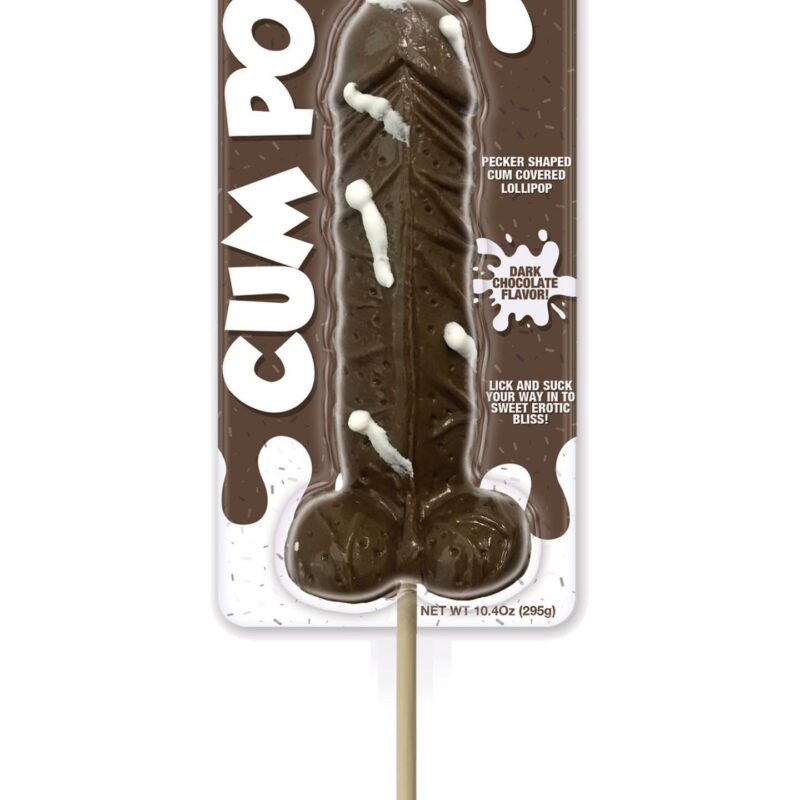 Chocolate Flavoured Cum Pops – šokoladinis laižomas saldainis (juodas)