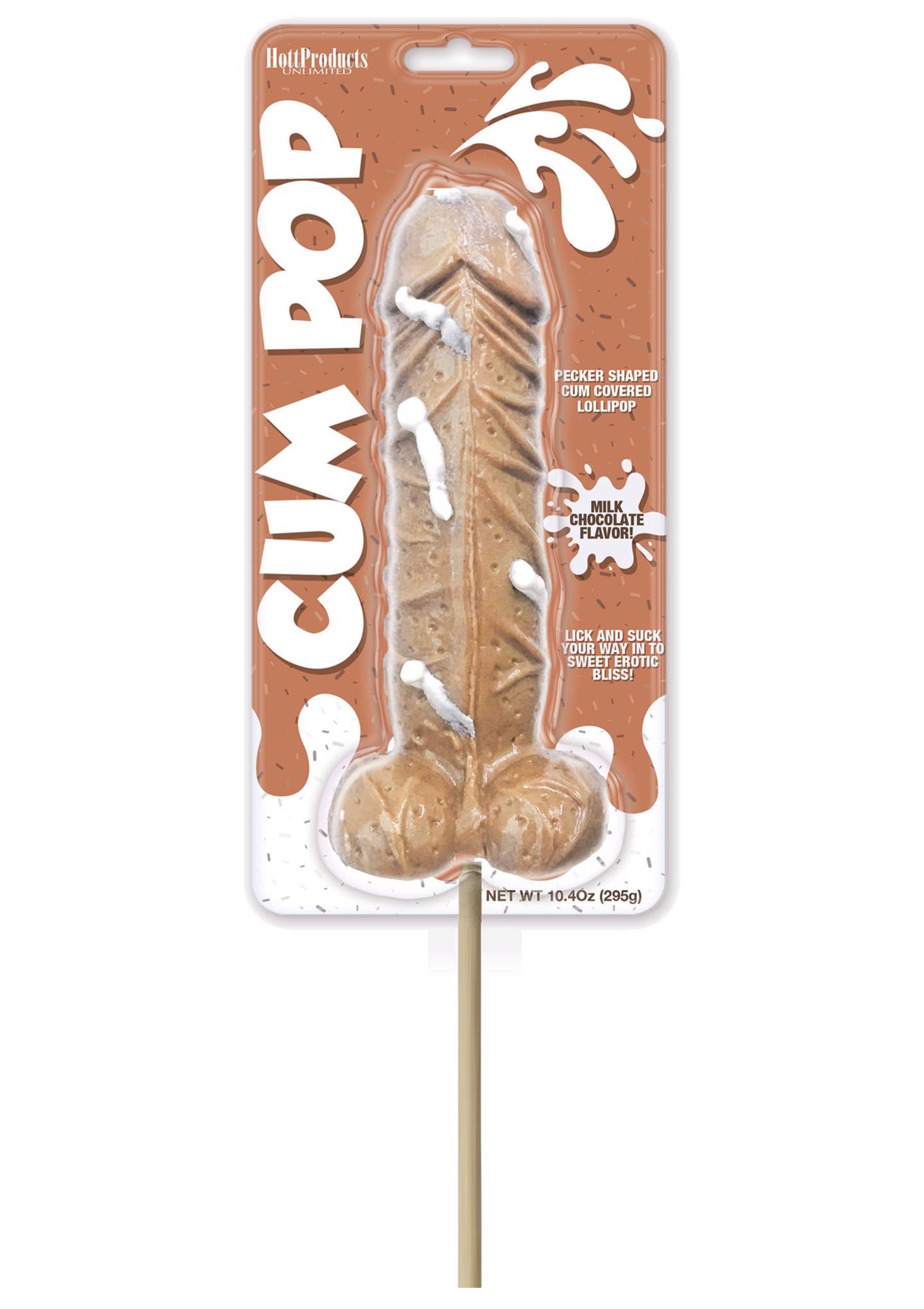 Chocolate Flavoured Cum Pops – pieno šokolado saldainis (rudas)