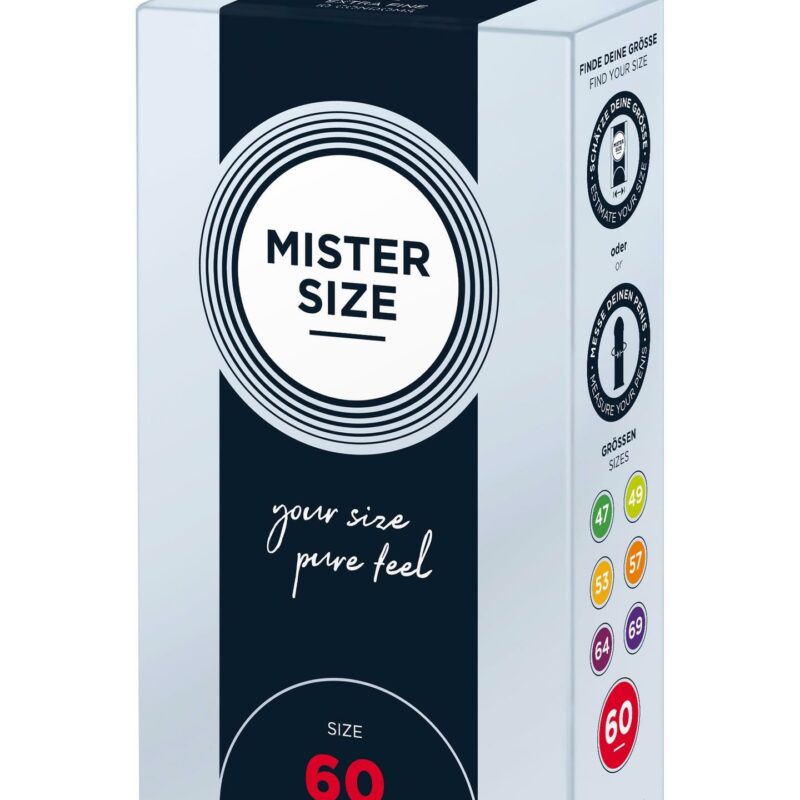 MISTER SIZE 60mm – anatominiai prezervatyvai (10 vnt.)