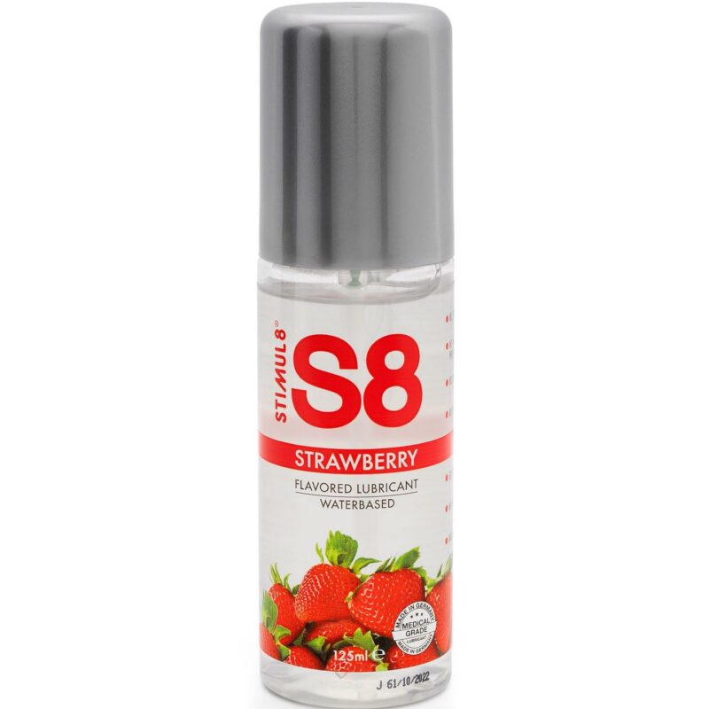 S8 WB Flavored Lube – braškių skonio lubrikantas (125 ml)