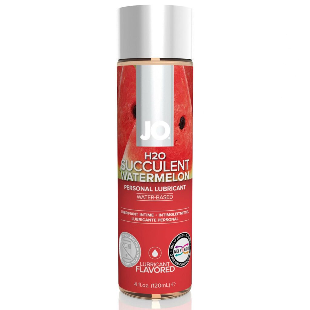 System JO H2O – arbūzų skonio vandens pagrindo lubrikantas (120 ml)