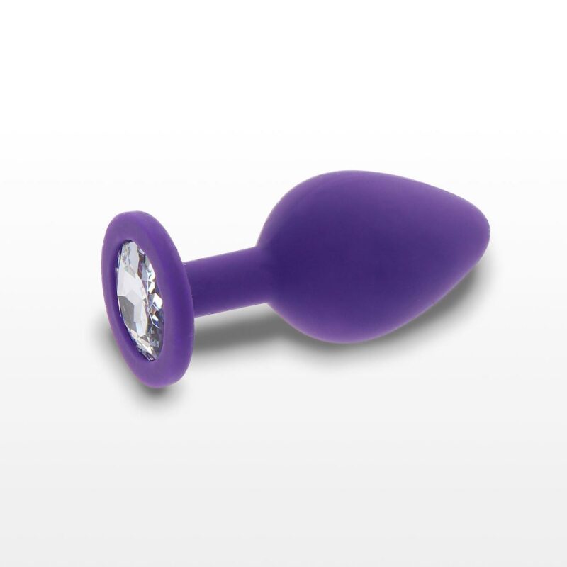 Analinis kamštis su prabangiu kristalu (violetinis)