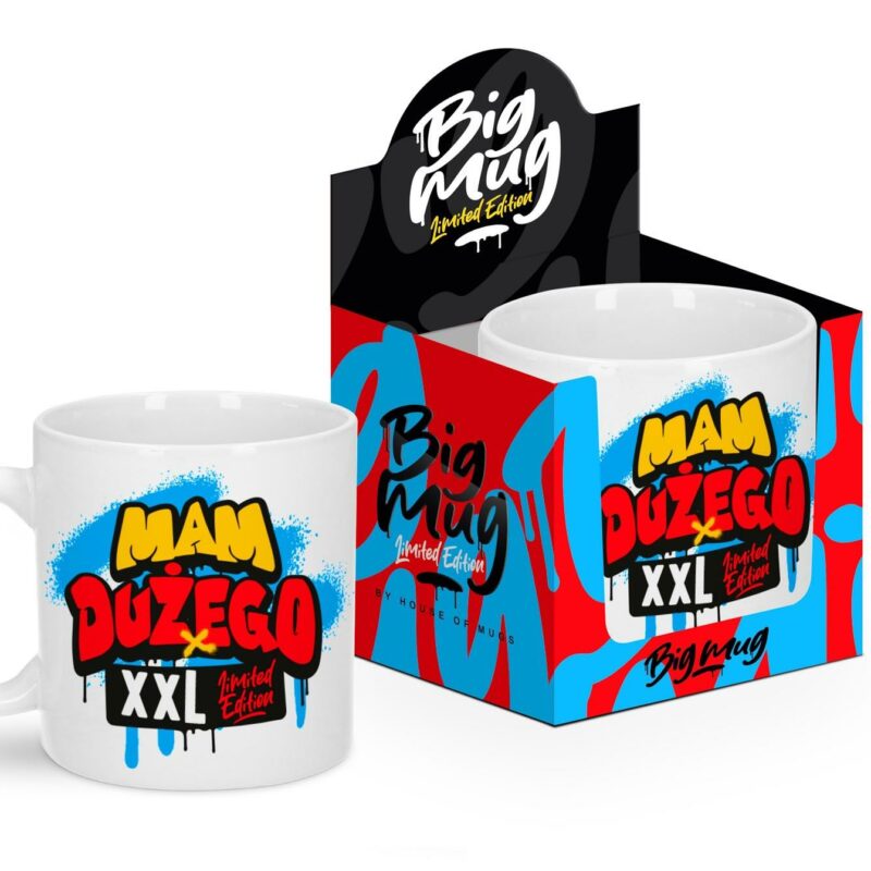 Big Mug – erotiškas puodelis (800 ml, su šmaikščiu užrašu)