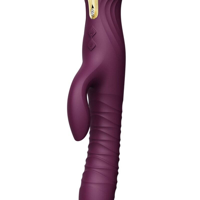 Mose – vibruojantis stimuliatorius su stūmoklio funkcija (violetinis)