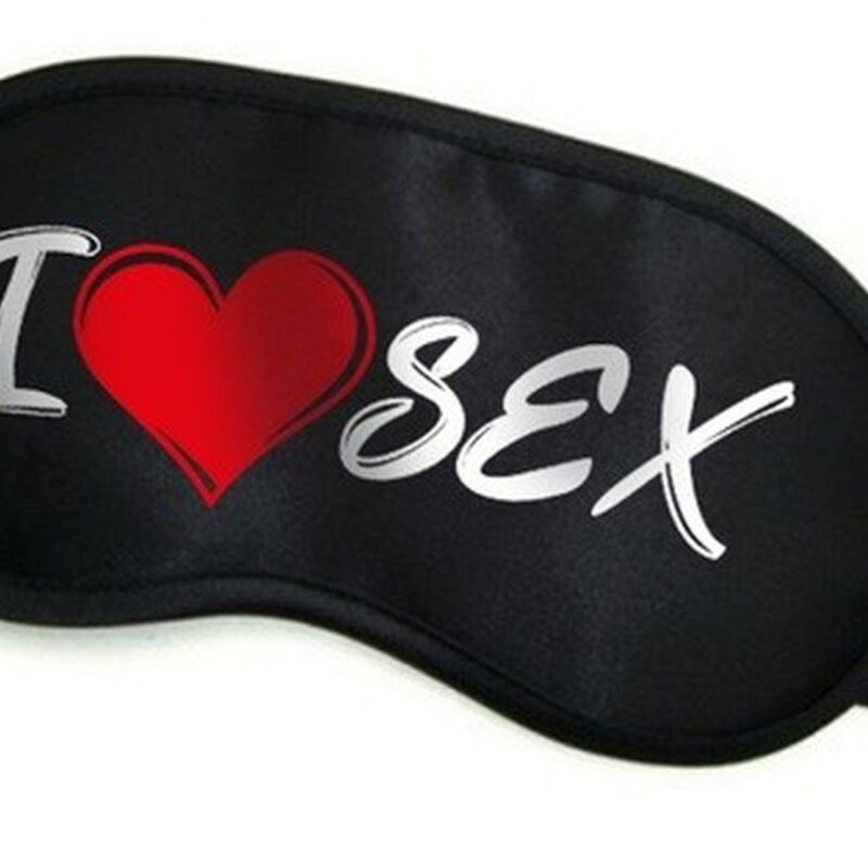Erotiška akių kaukė „I Love Sex“
