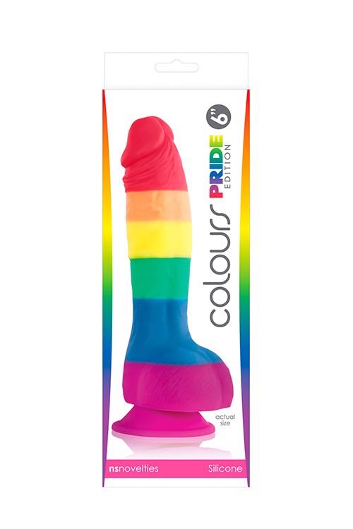 Pride Edition – spalvotas realistinis dildo (6 colių)