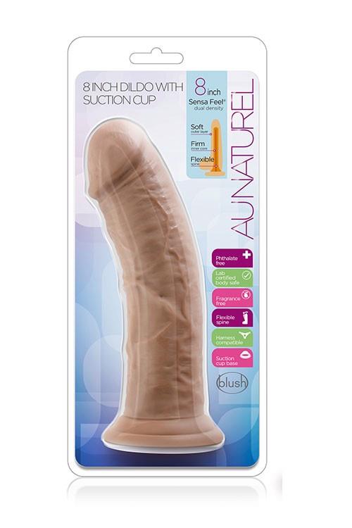 Realistinis dildo stimuliacijai (tamsus)