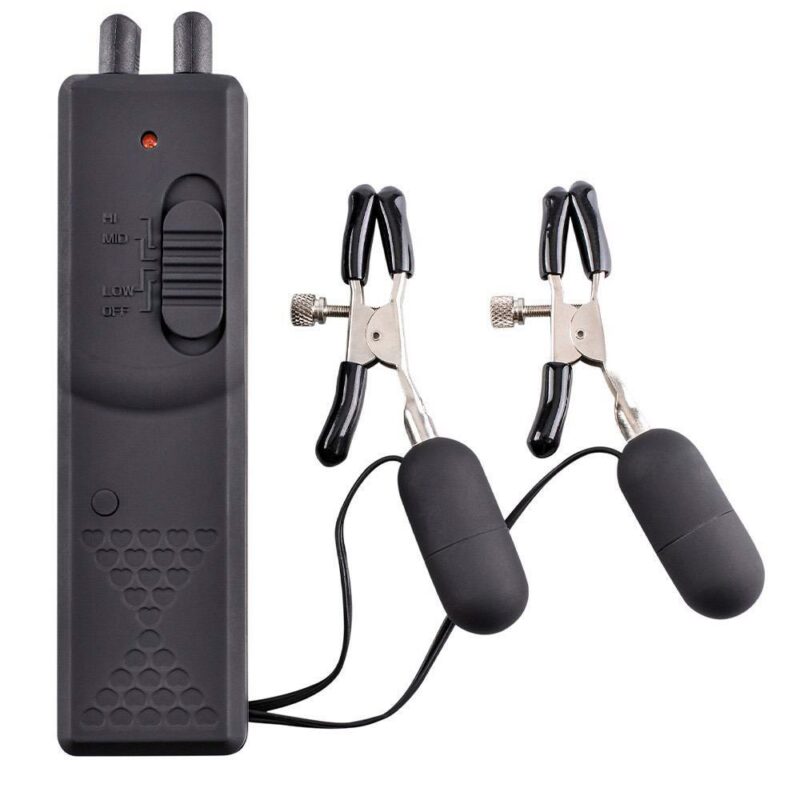 Vibruojantys spenelių spaustukai stimuliacijai